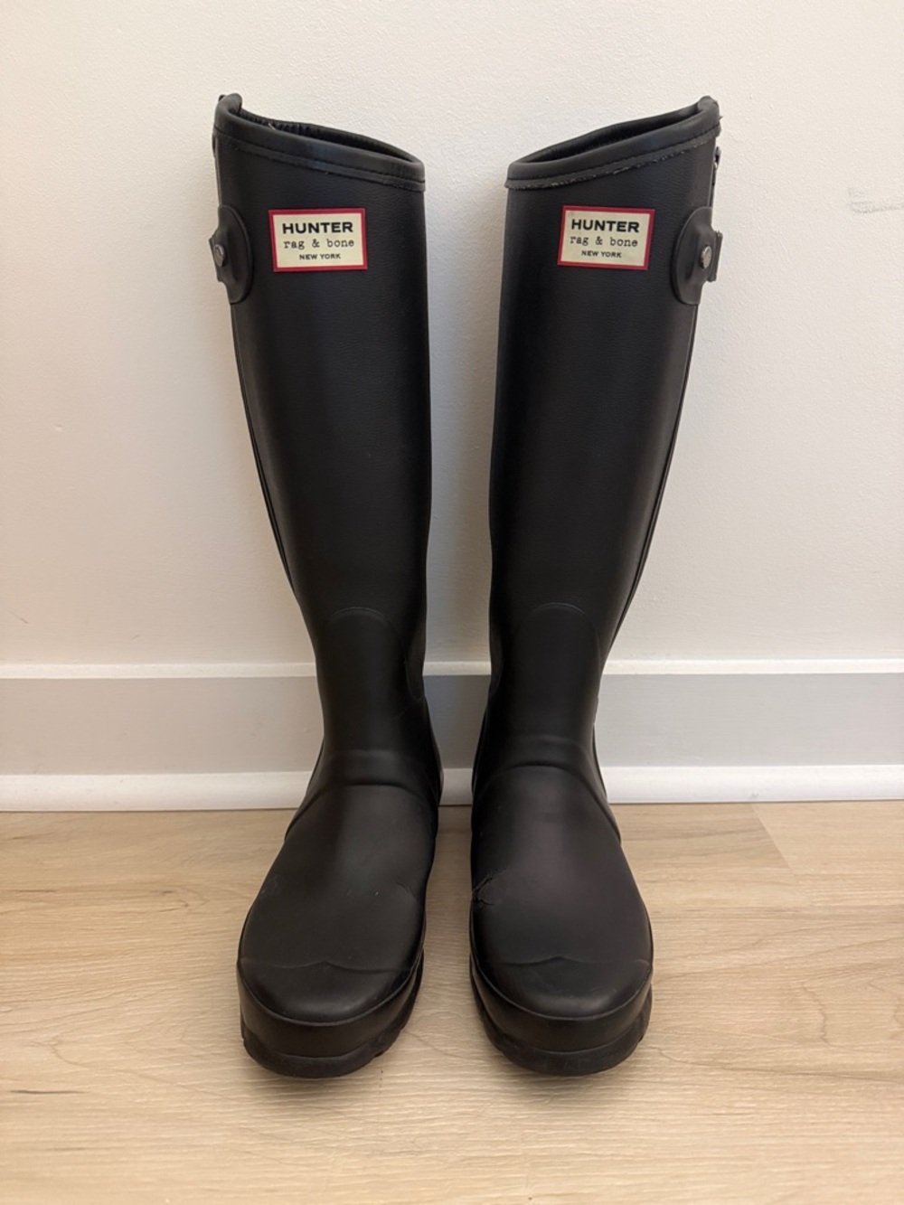 rag & bone Tall Black Rain Boots